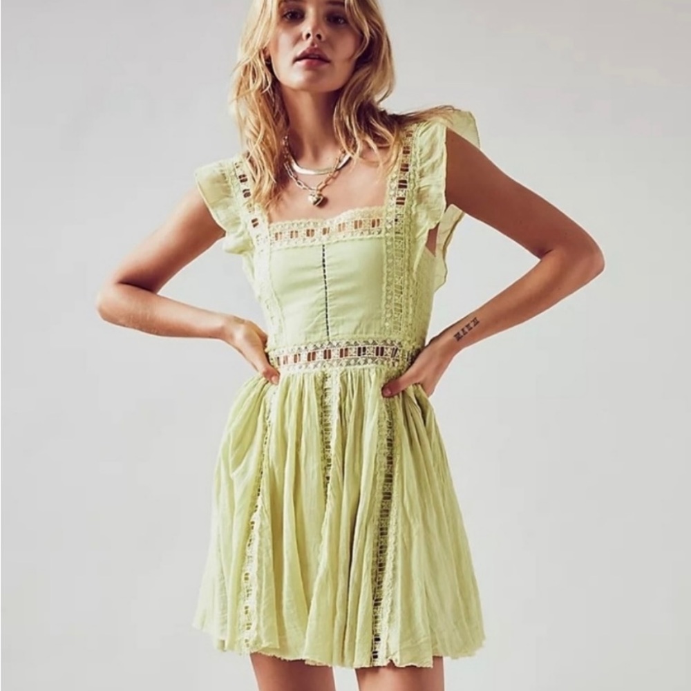 Free People lime dress